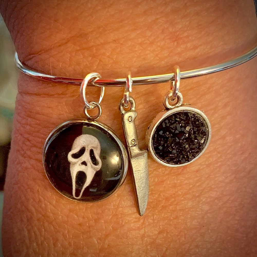 Chost Face Scream Charm Bracelet